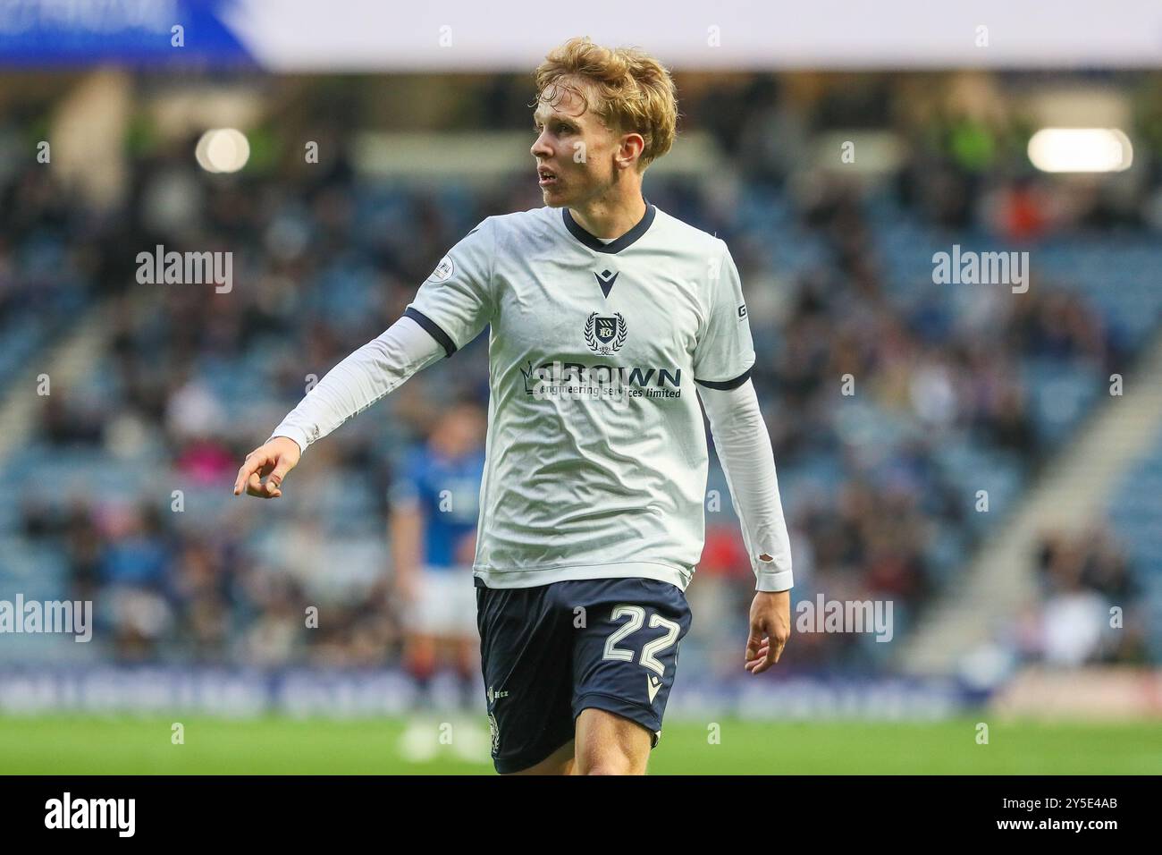 Glasgow, Royaume-Uni. 21 septembre 2024. Les Rangers FC ont joué le Dundee FC à l'Ibrox Stadium, Govan, Glasgow en premier Sports Cup 2024/25. Le score final était Rangers 3 - 0 Dundee. Les buts ont été marqués par C. Dessers (Rangers 9) 18 minutes et 66 minutes et J Tavernier (Rangers 2) 50 minutes, penalty. Dessers a été nommé homme du match. Crédit : Findlay/Alamy Live News Banque D'Images