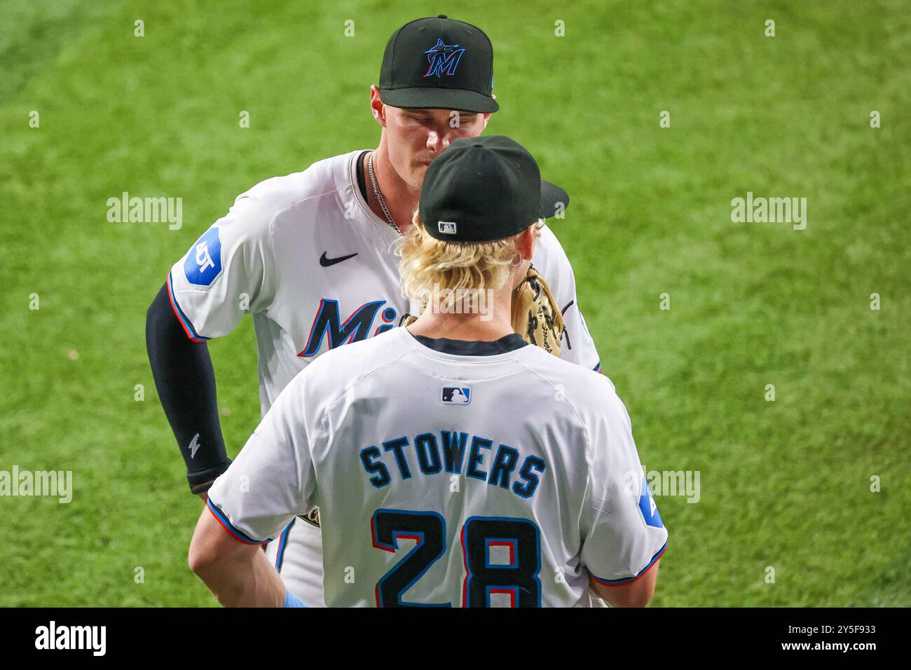 MIAMI, FLORIDE - 19 SEPTEMBRE 2024 : Shohei Ohtani au match de 50/50, Miami Marlins et Los Angeles Dodgers, photo : Chris Arjoon/American Presswire Banque D'Images