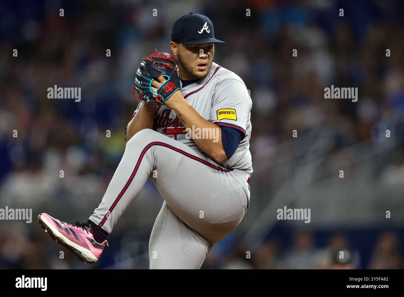 MIAMI, FLORIDE - 20 SEPTEMBRE : Miami Marlins et Atlanta Braves MLB au parc loanDepot le 20 septembre 2024 photo : Chris Arjoon/American Presswire Banque D'Images