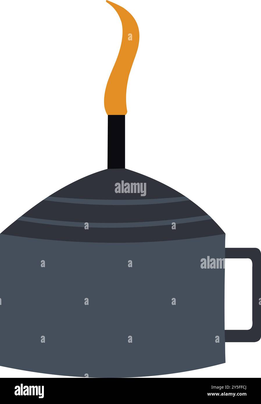 Lampe vintage kérosène huile lanterne kérosène lmap. Lanterne de camping isolée sur l'illustration vectorielle de fond blanc Illustration de Vecteur
