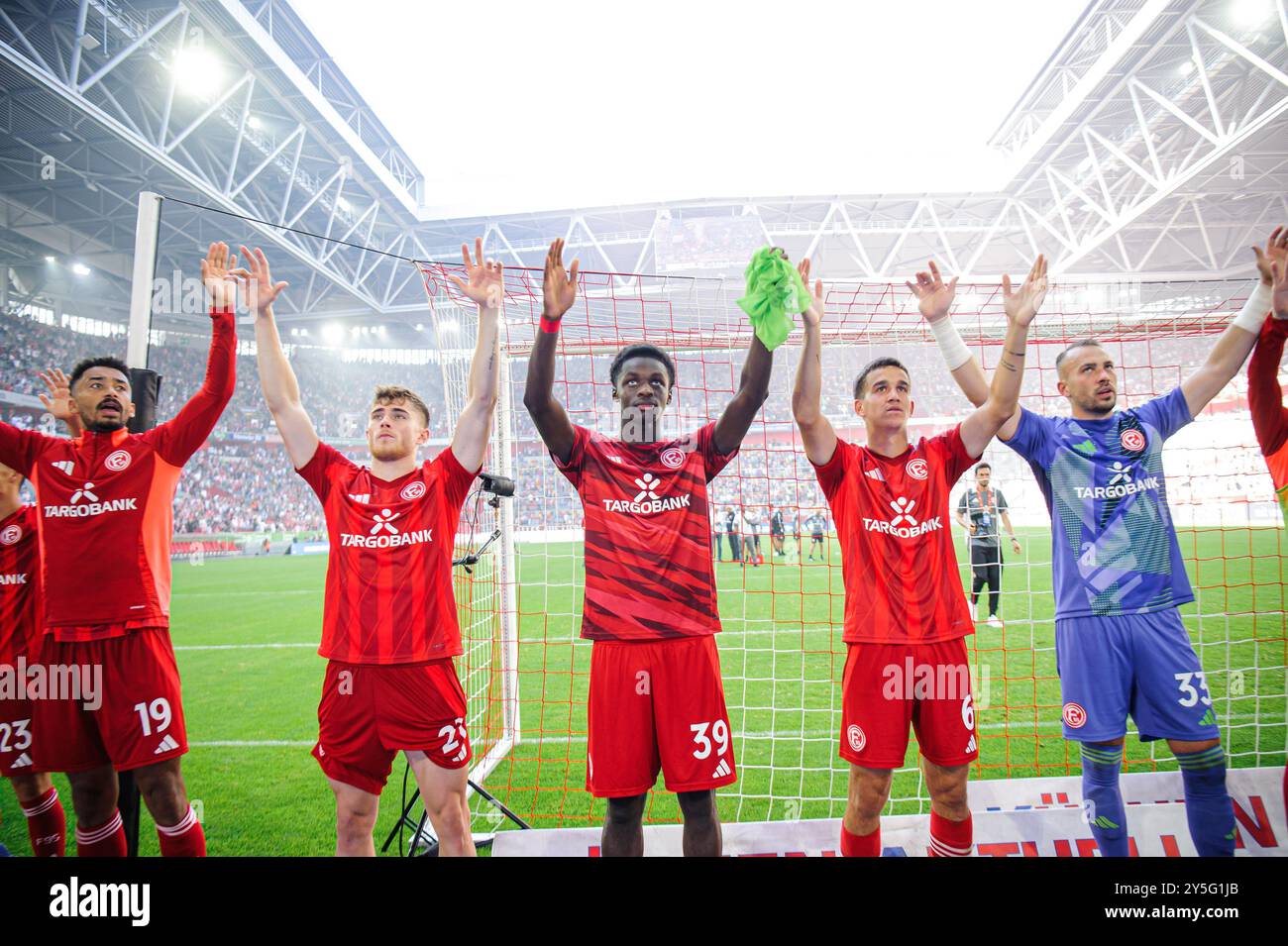 DUESSELDORF, ALLEMAGNE - 21 SEPTEMBRE 2024 : Noah Mbamba, le match de football de 2.Bundesliga Fortuna Duesseldorf v. 1.FC Koeln au Mercur Spiel Arena crédit : Vitalii Kliuiev/Alamy Live News Banque D'Images