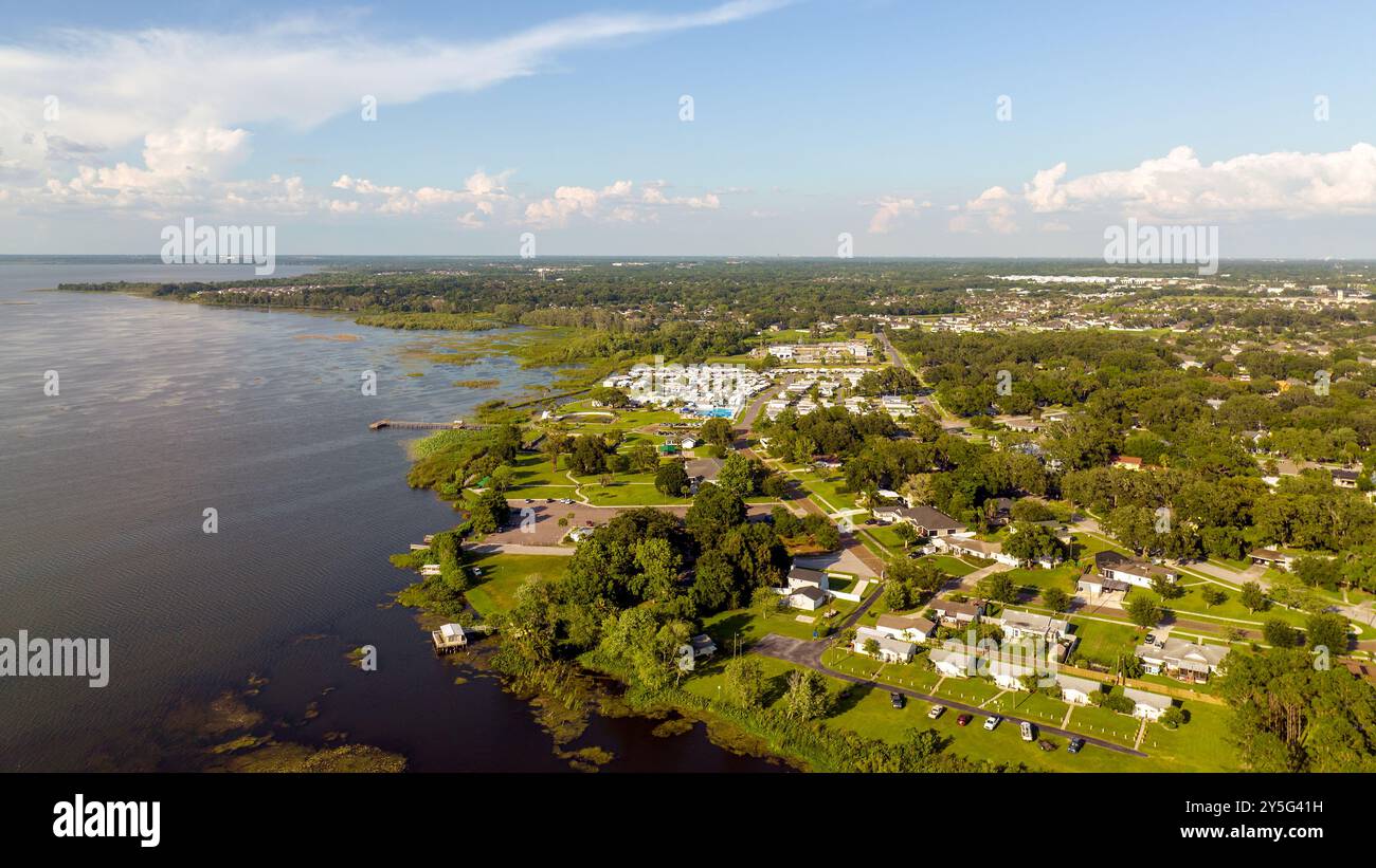 Vue panoramique aérienne de Winter Garden, Floride, États-Unis. 16 mai 2022. Banque D'Images