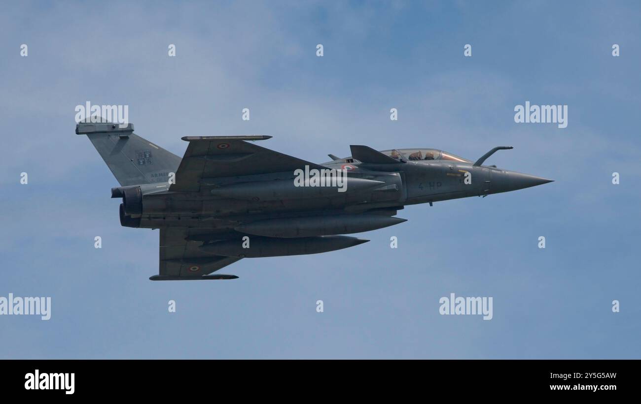Rafale de l'armée de l'air française en direction de l'exercice Pitch Black à Darwin en Australie. Banque D'Images