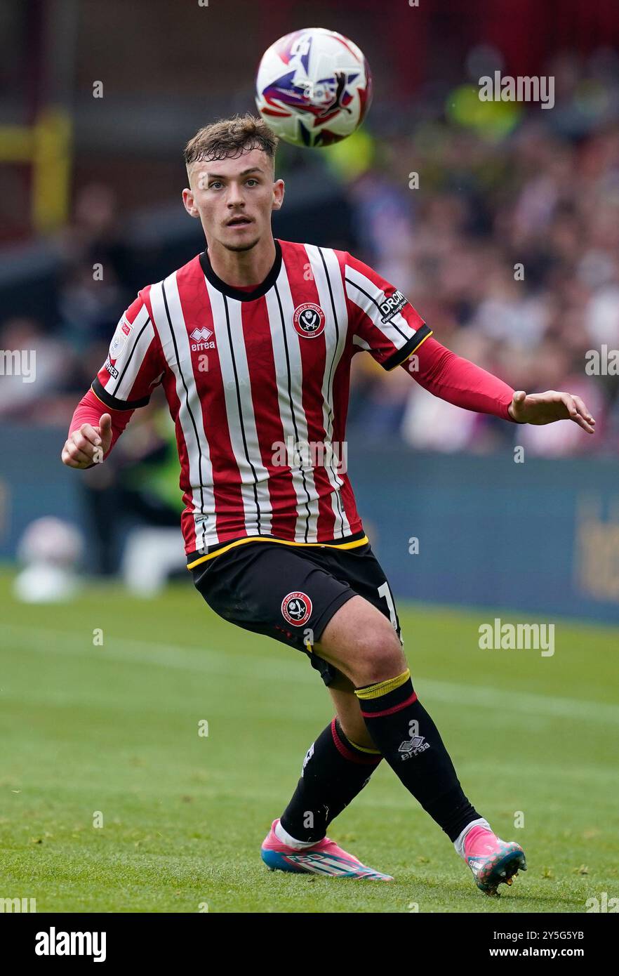 Sheffield, Royaume-Uni. 21 septembre 2024. Harrison Burrows de Sheffield United lors du Sky Bet Championship match à Bramall Lane, Sheffield. Le crédit photo devrait se lire : Andrew Yates/Sportimage crédit : Sportimage Ltd/Alamy Live News Banque D'Images