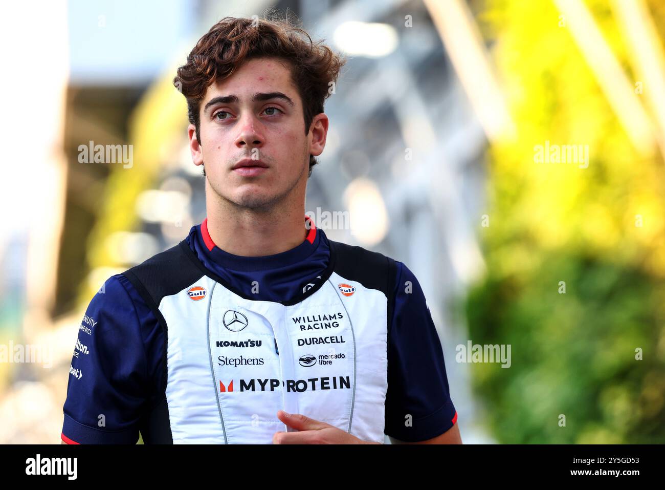 Singapour, Singapour. 22 septembre 2024. Franco Colapinto (ARG) Williams Racing. Championnat du monde de formule 1, Rd 18, Grand Prix de Singapour, dimanche 22 septembre 2024. Marina Bay Street circuit, Singapour. Crédit : James Moy/Alamy Live News Banque D'Images