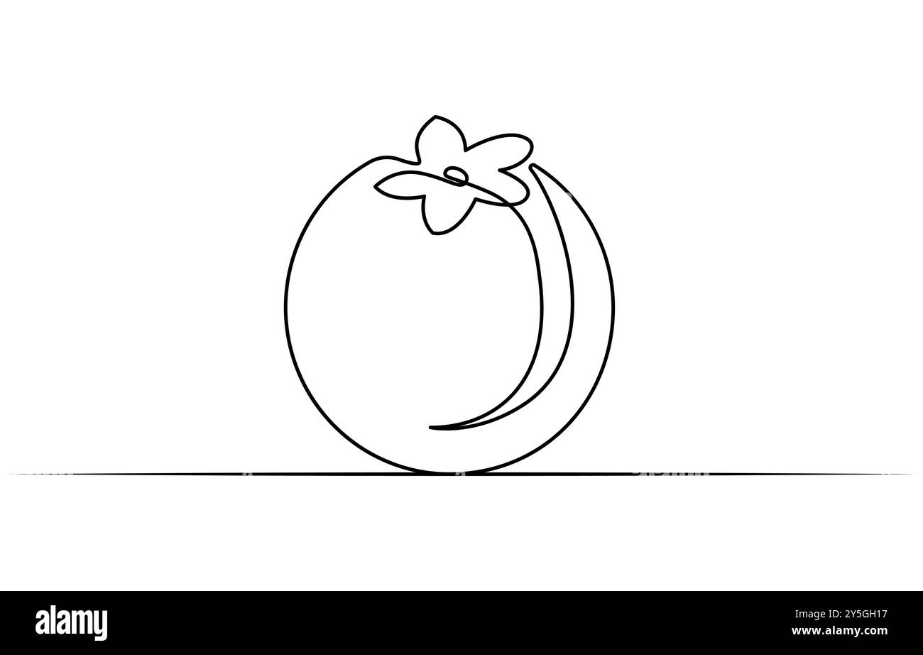 Illustration vectorielle de myrtille. Illustration d'art de dessin d'une ligne avec lettrage myrtille biologique. Myrtilles dans le style de dessin d'art en ligne continue. Illustration de Vecteur