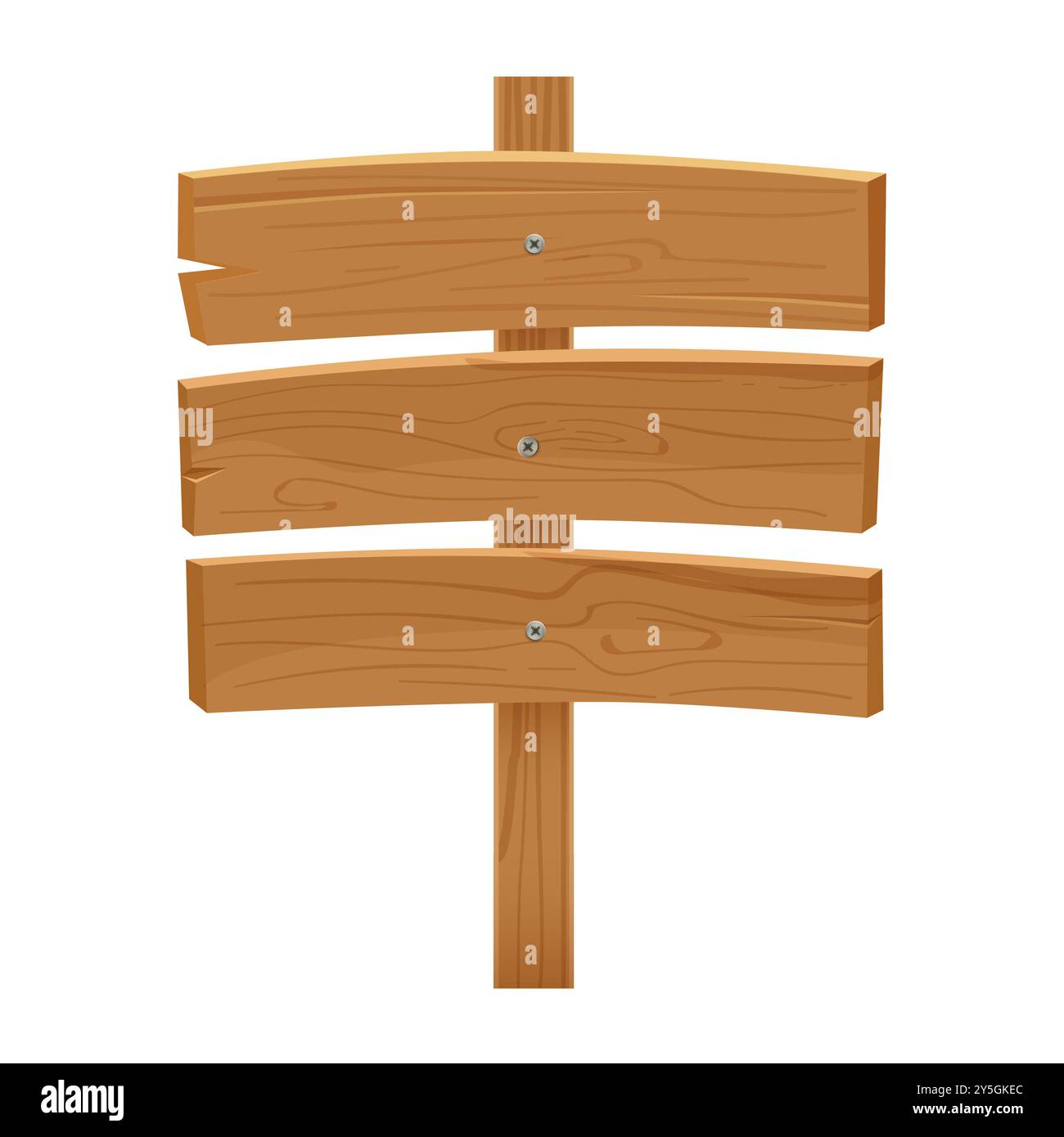 Illustration vectorielle de panneaux en bois avec des chapeaux de neige, idéal pour les graphiques d'hiver. Illustration de Vecteur