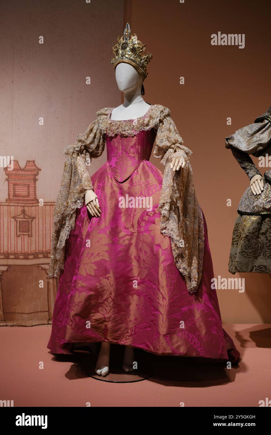 Vue de l'exposition de LA ZARZUELA, visite de la transformation du spectacle lyrique de LA ZARZUELA, au Centre culturel Viila, à Madrid, Banque D'Images