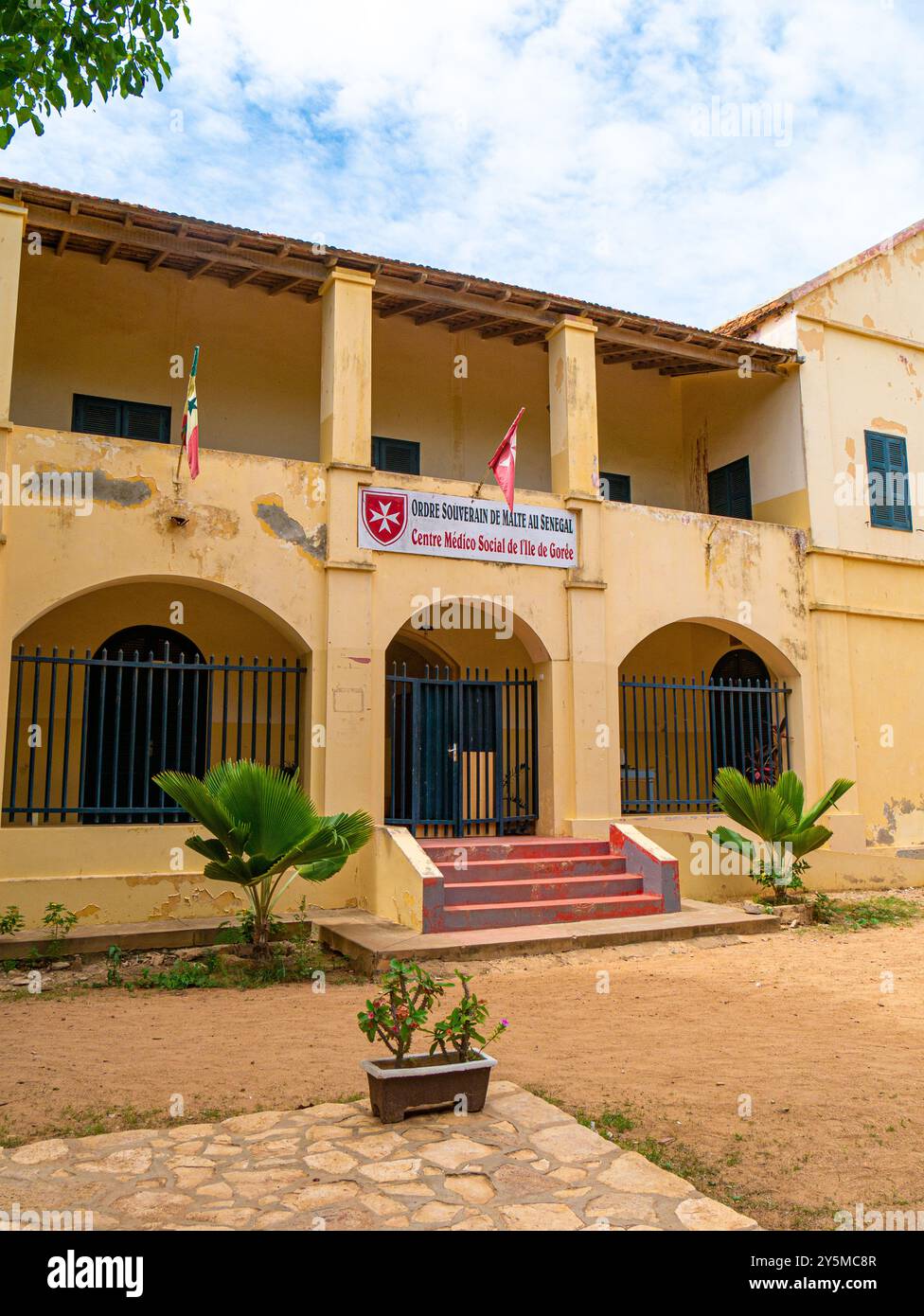 Centre médical social de l'ordre souverain militaire de Malte Ile Gorée, Sénégal Banque D'Images