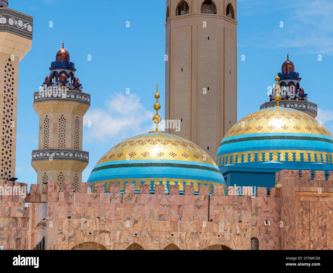 Grande mosquée de Touba, Sénégal - gros plan Banque D'Images