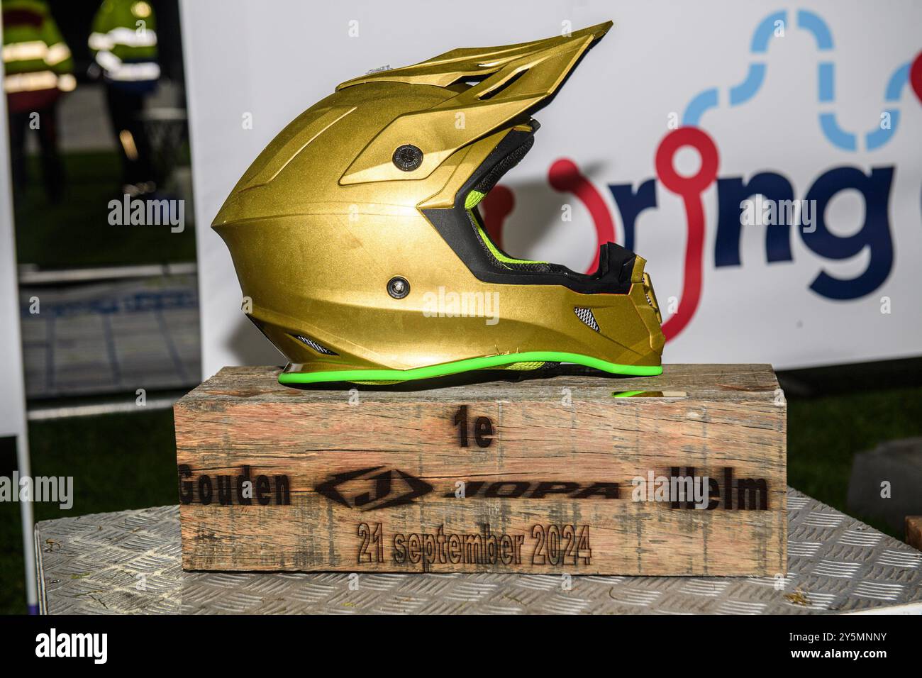 Veenoord, pays-Bas. 21 septembre 2024. Le casque d'Or 1er prix lors du casque d'Or JOPA au Sportpark Veenoord, Veenoord, pays-Bas le samedi 21 septembre 2024. (Photo : Ian Charles | mi News) crédit : MI News & Sport /Alamy Live News Banque D'Images