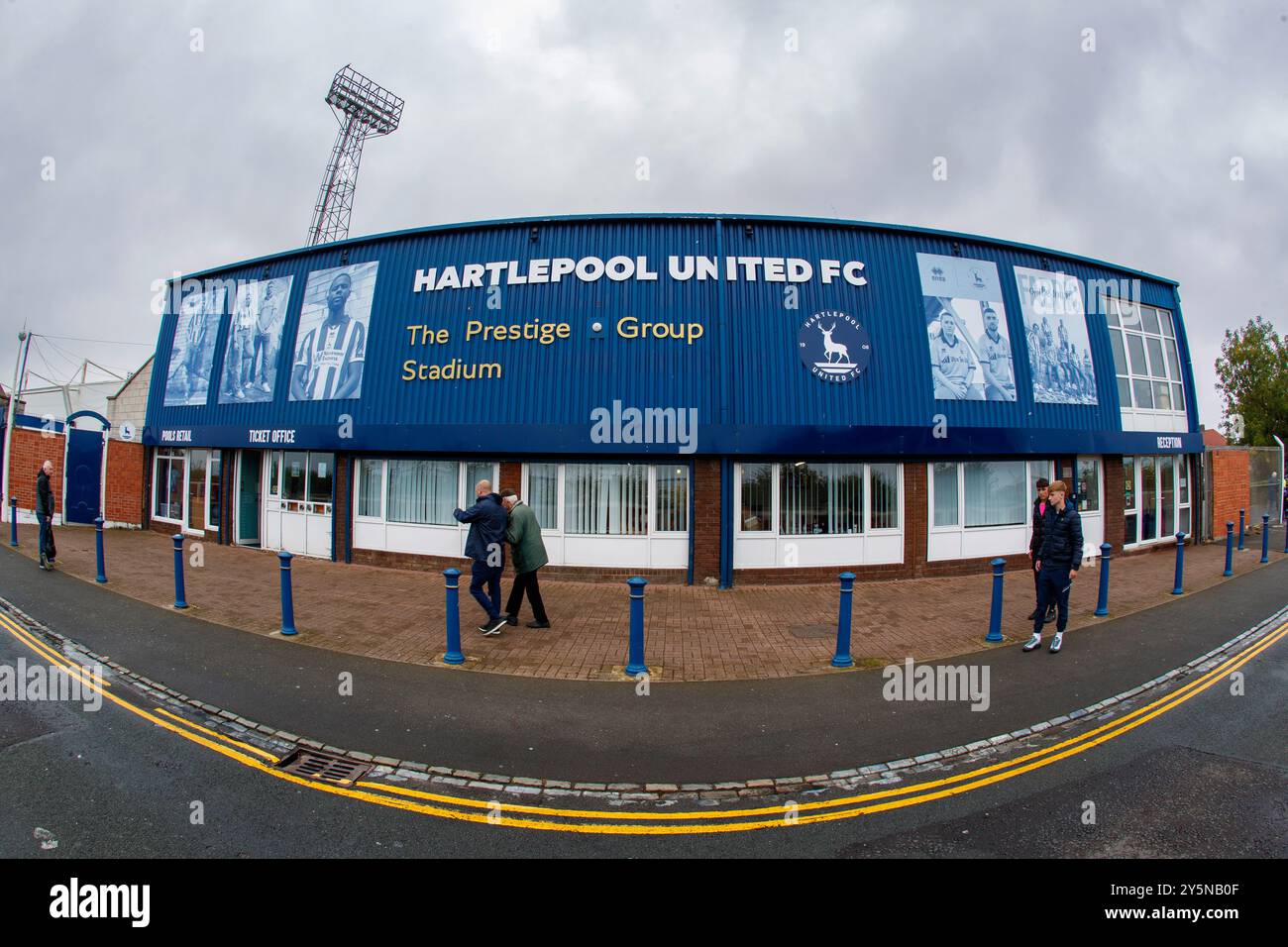 Vue générale du Prestige Group Stadium lors du match de la Vanarama National League entre Hartlepool United et Dagenham and Redbridge au Victoria Park, Hartlepool, samedi 21 septembre 2024. (Photo : Mark Fletcher | mi News) crédit : MI News & Sport /Alamy Live News Banque D'Images