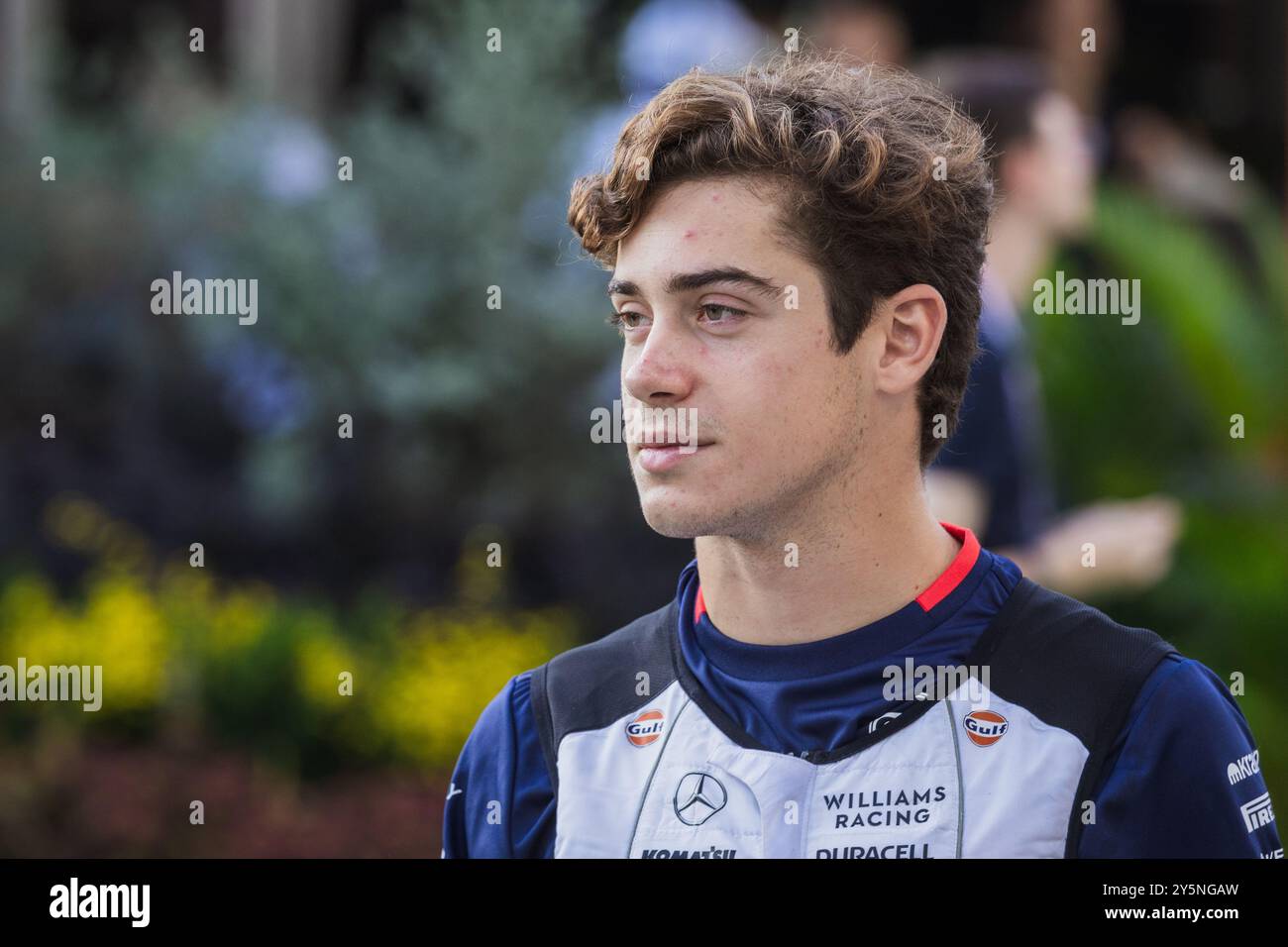 Marina Bay Street circuit, Singapour, Singapour. 22 septembre 2024 ; Franco Colapinto d'Argentine et Williams au cours du Grand Prix de formule 1 de Singapour crédit : Jay Hirano/AFLO/Alamy Live News Banque D'Images