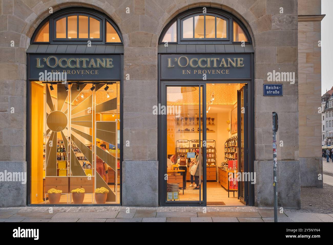 Boutique L'Occitane en provence à Leipzig Banque D'Images