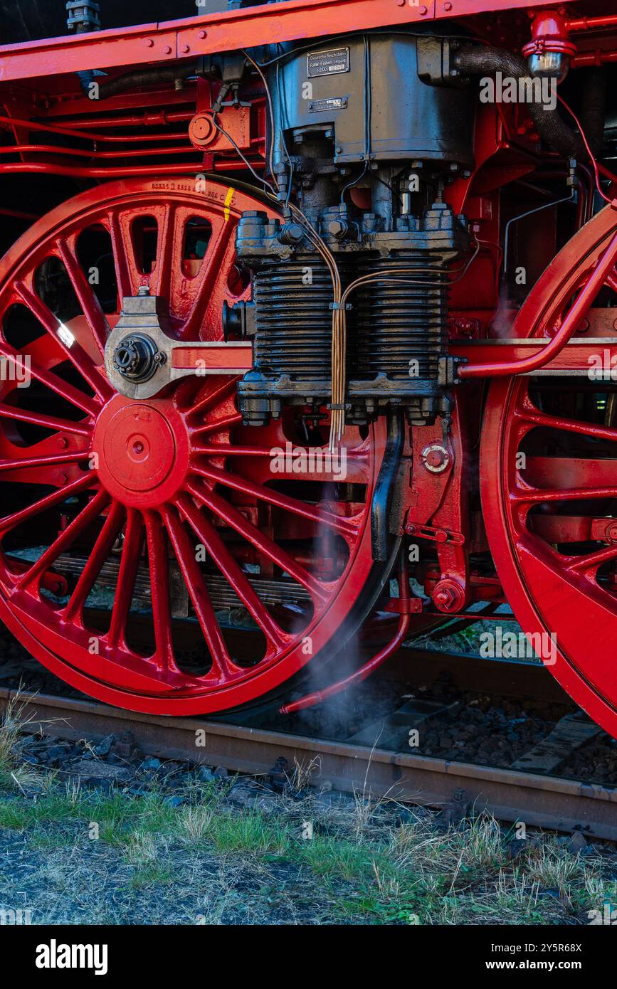 Berlin, 22 septembre 2024 : un festival ferroviaire a lieu au dépôt de Schöneweide. Banque D'Images