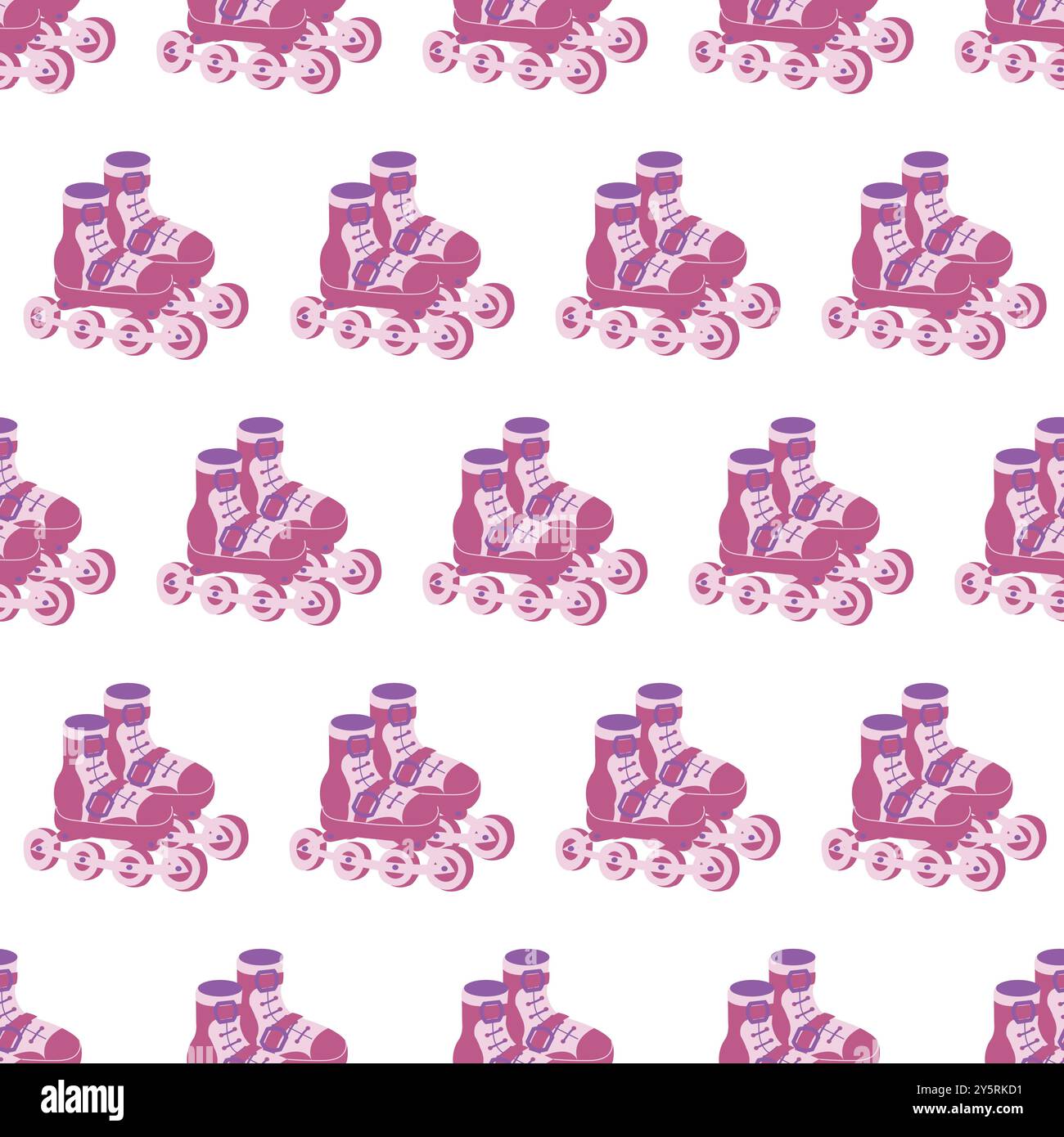 Patins à roulettes roses. Modèle simple sans couture. Illustration vectorielle. Illustration de Vecteur Patins à roulettes roses. Modèle simple sans couture. Illustration vectorielle. Illustration de Vecteur