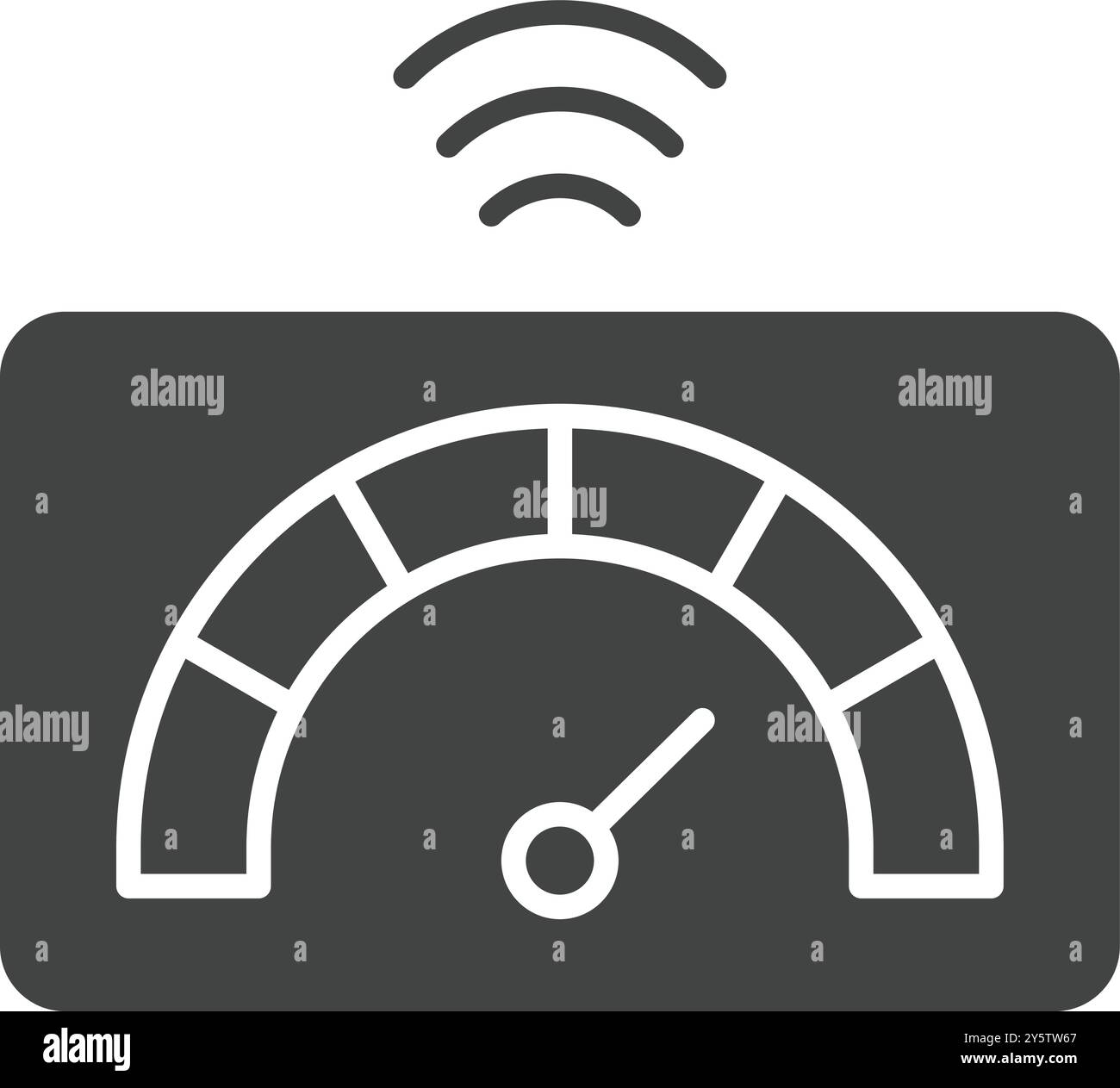 Image vectorielle de l'icône Smart Meter. Convient pour les applications mobiles, les applications Web et les supports d'impression. Illustration de Vecteur