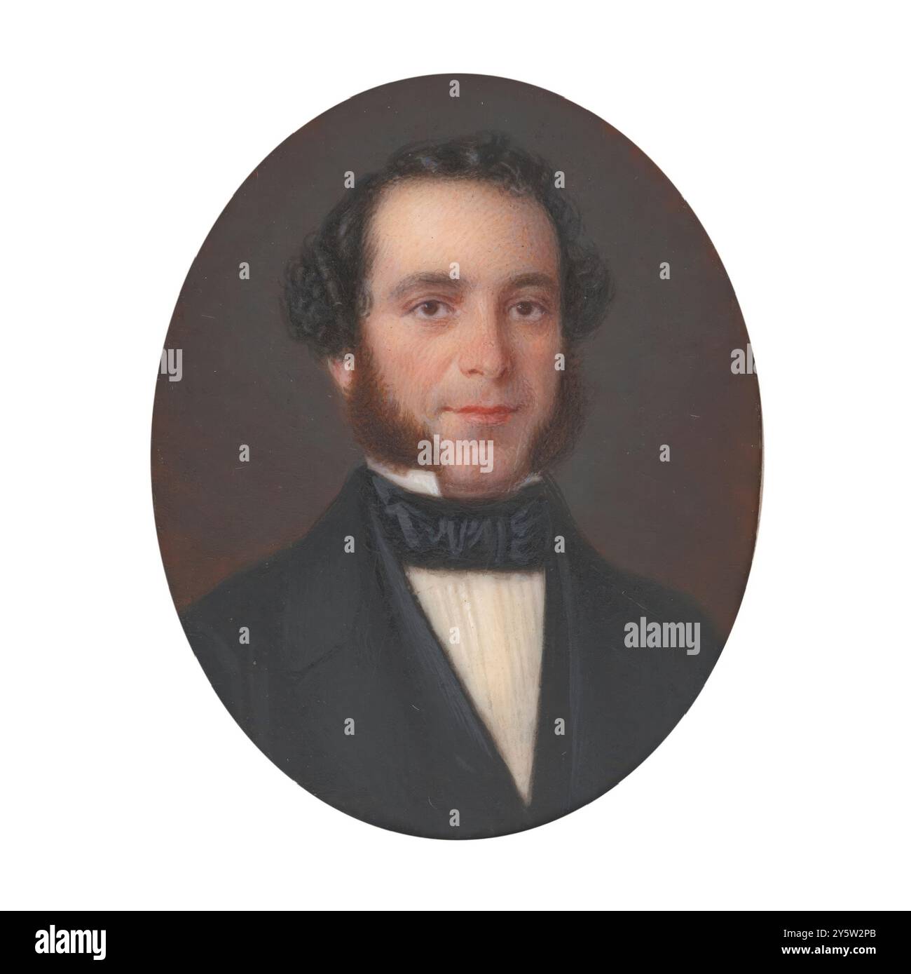 Juan Pérez de Villamayor cercle de / 'Portrait masculin'. CA. 1845. Musée : Museo del Prado, Madrid, España. Banque D'Images