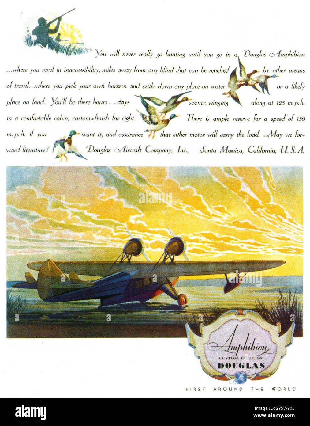 1931 McDonnell-Douglas Aircraft Amphibion ad Banque D'Images