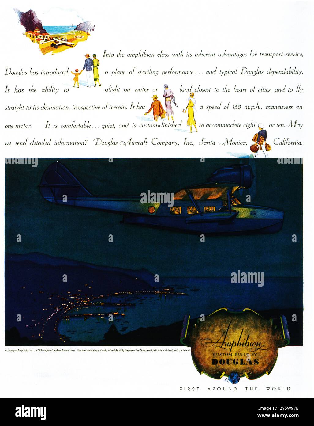 1931 McDonnell-Douglas Aircraft Amphibion ad Banque D'Images