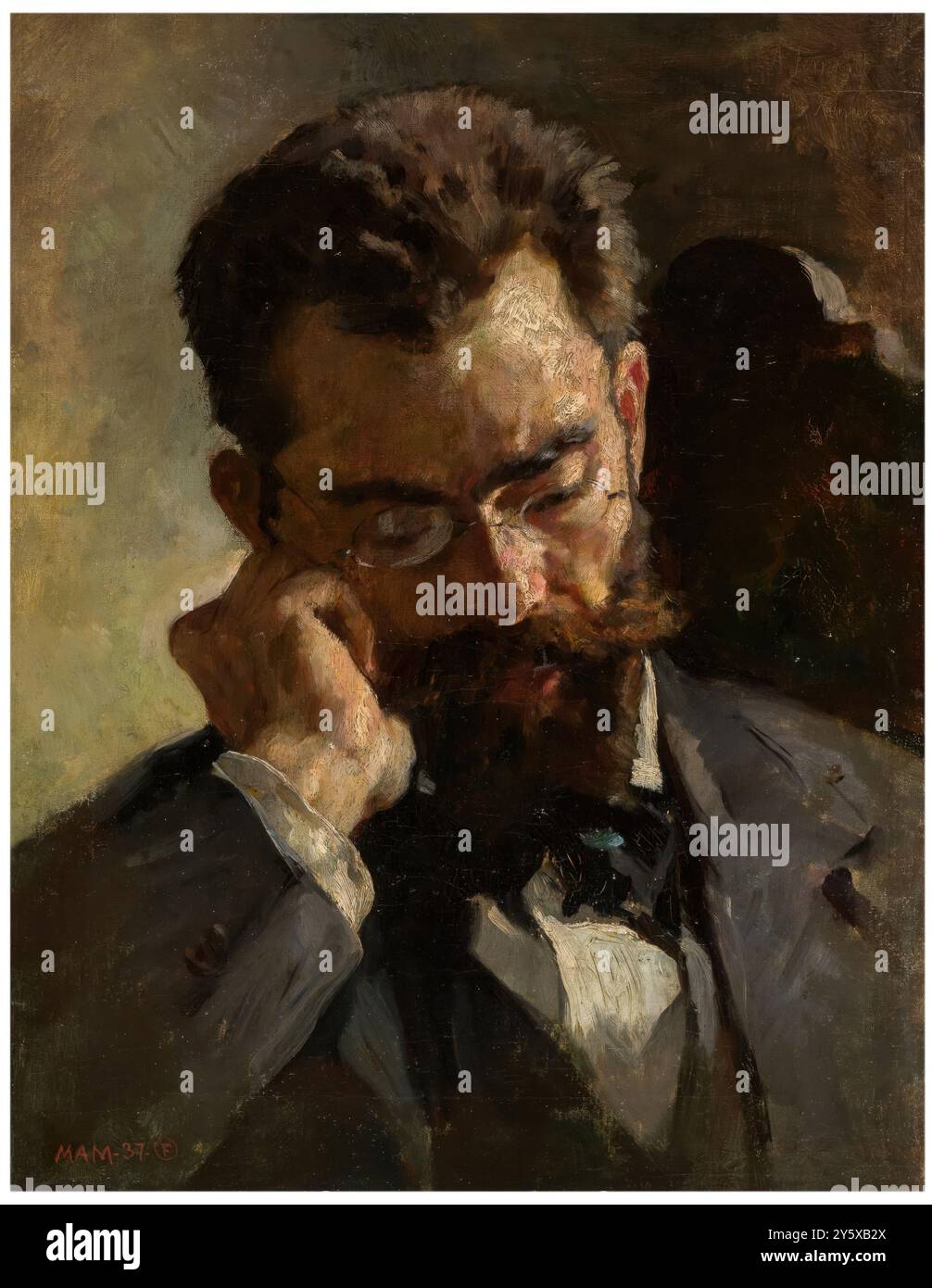 Alejandro Ferrant / Francisco Pradilla. 1874. Huile sur toile. Musée : Museo del Prado, Madrid, España. Banque D'Images