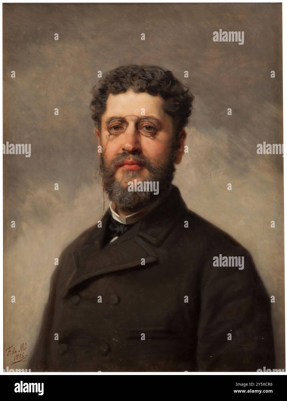 Federico de Madrazo y Kuntz / José Tomás Salvany. 1886. Huile sur toile. Musée : Museo del Prado, Madrid, España. Banque D'Images