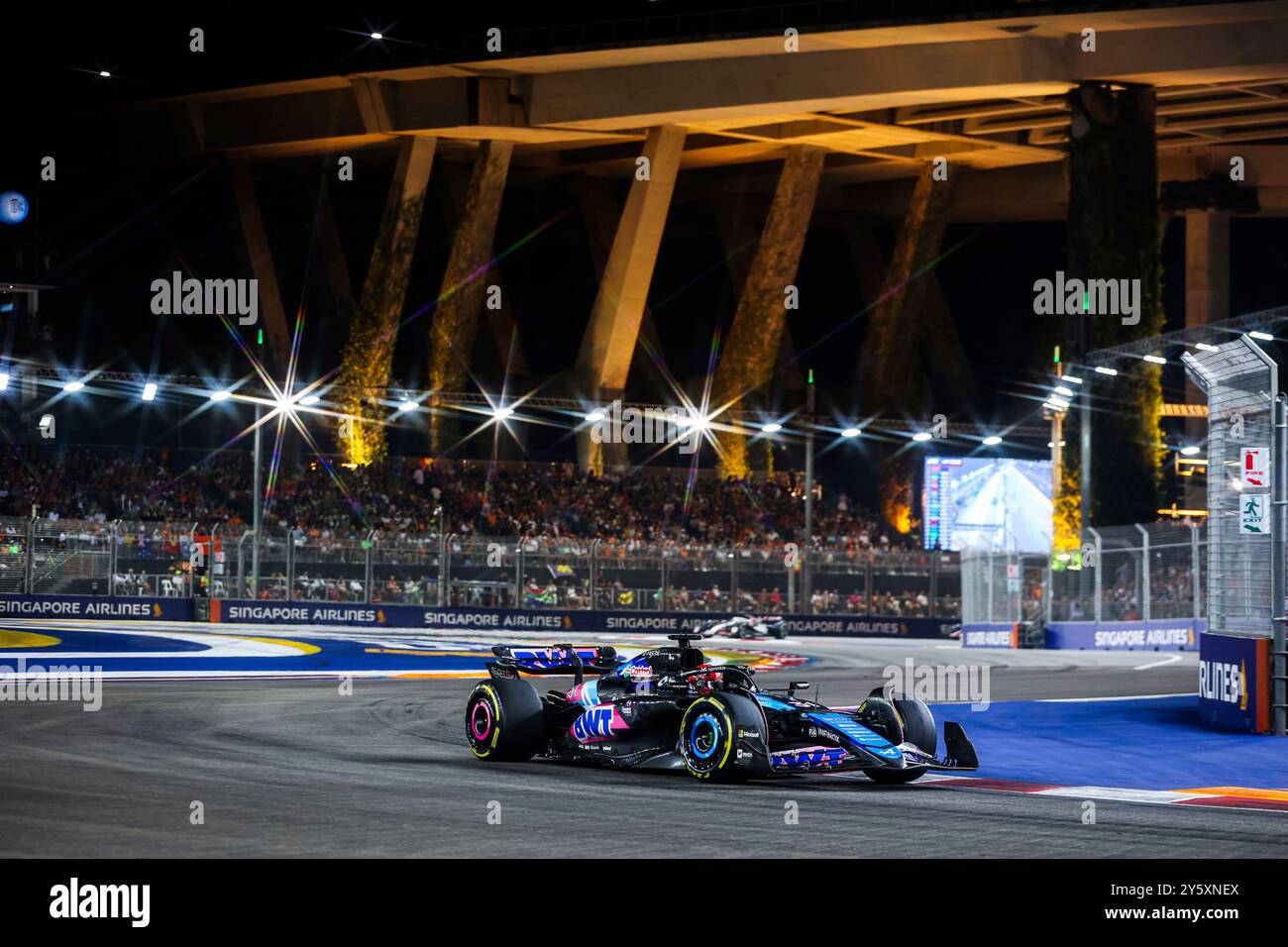 Singapour, Singapour. 22 septembre 2024. #31 Esteban Ocon (FRA, BWT Alpine F1 Team), Grand Prix de F1 de Singapour au Marina Bay Street circuit le 22 septembre 2024 à Singapour, Singapour. (Photo de HOCH Zwei) crédit : dpa/Alamy Live News Banque D'Images