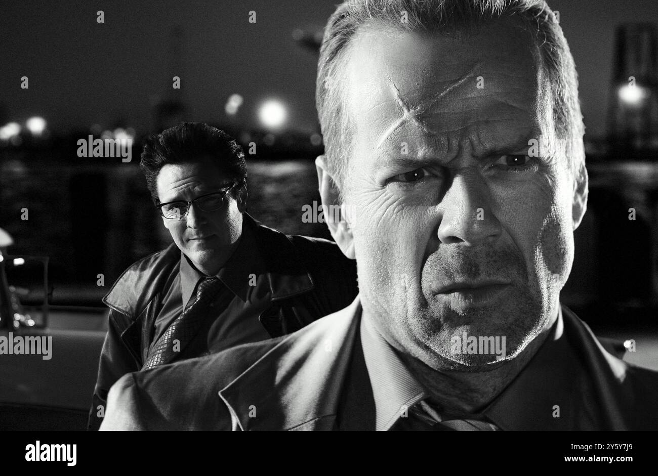 Sin City Michael Madsen et Bruce Willis Banque D'Images