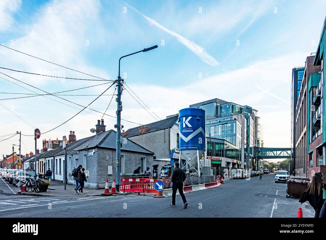 Barrow Street à Dublin, Irlande. Siège d'une partie des opérations de Google à Dublin. Banque D'Images