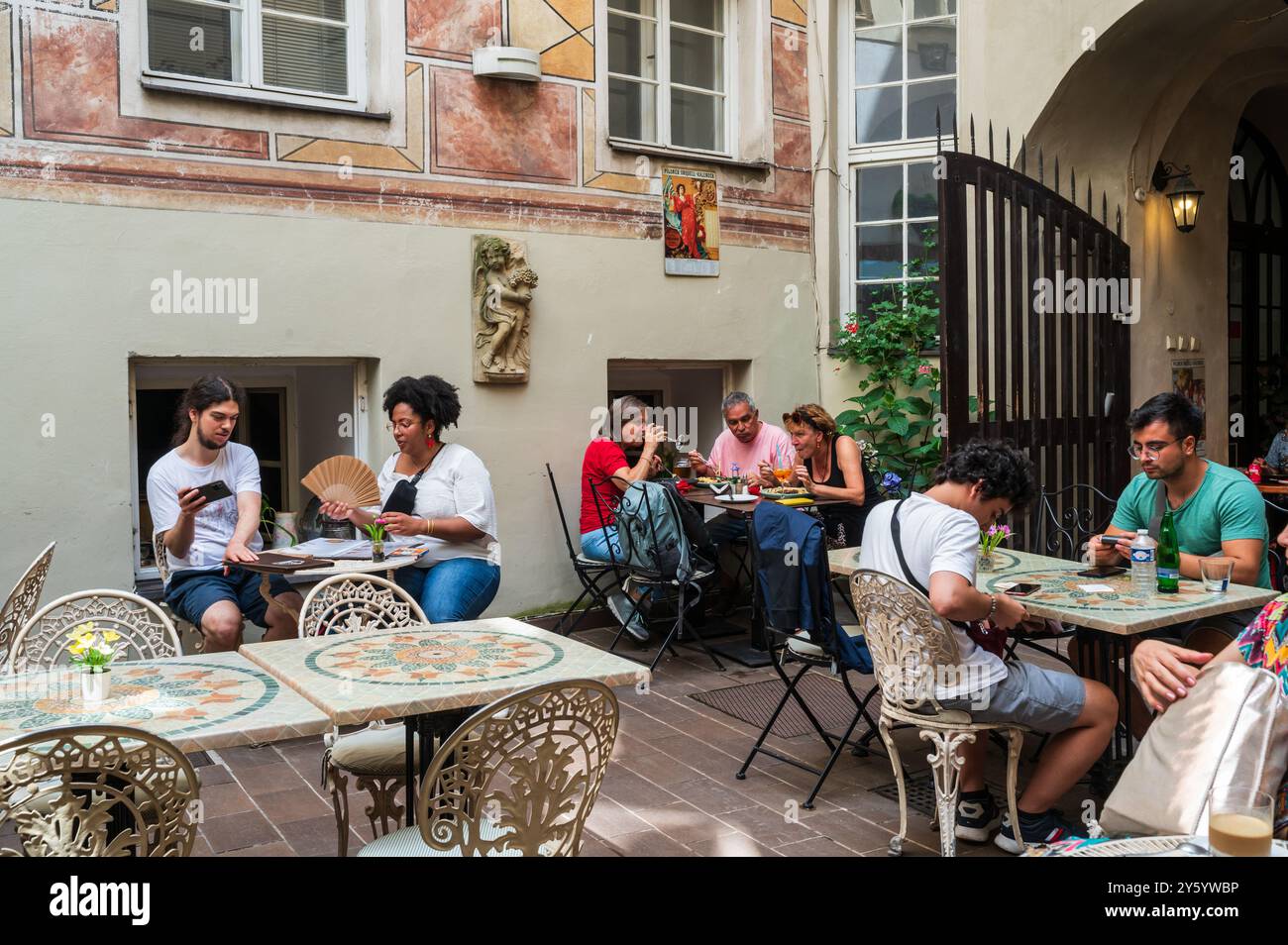 Restaurant U Laury à Prague Banque D'Images