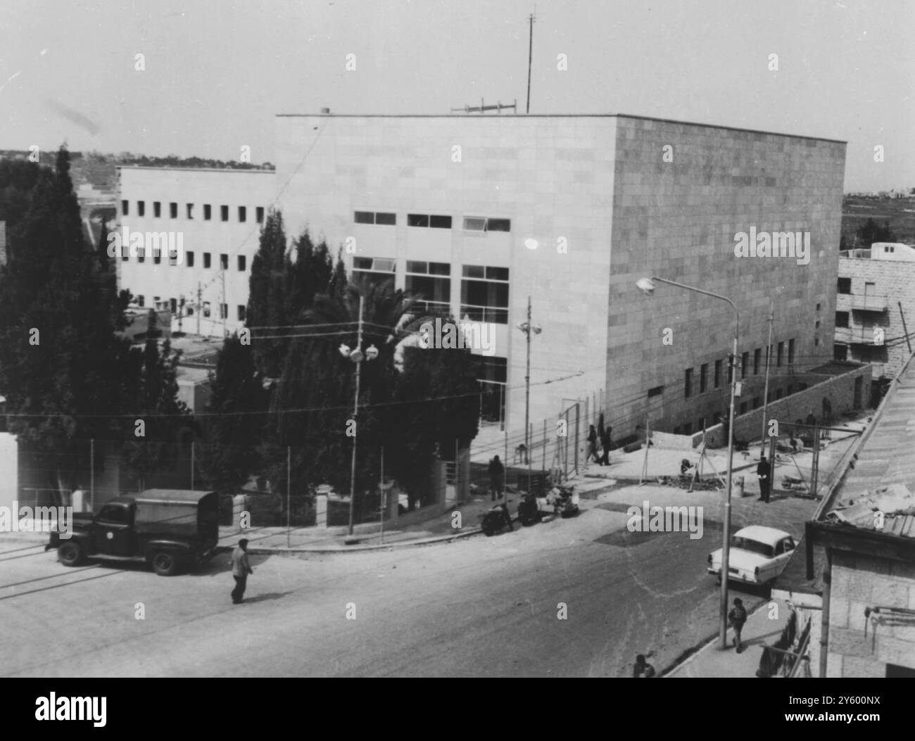 PALAIS DE JUSTICE DU PROCÈS ADOLF EICHMANN À JÉRUSALEM/ 30 MARS 1961 Banque D'Images