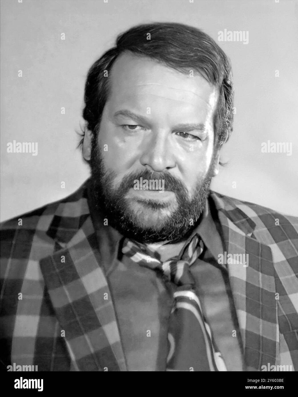 Bud Spencer. Portrait de l'acteur italien, nageur et joueur de water-polo Carlo Pedersoli (1929-2016), publicité fixe, 1974 Banque D'Images