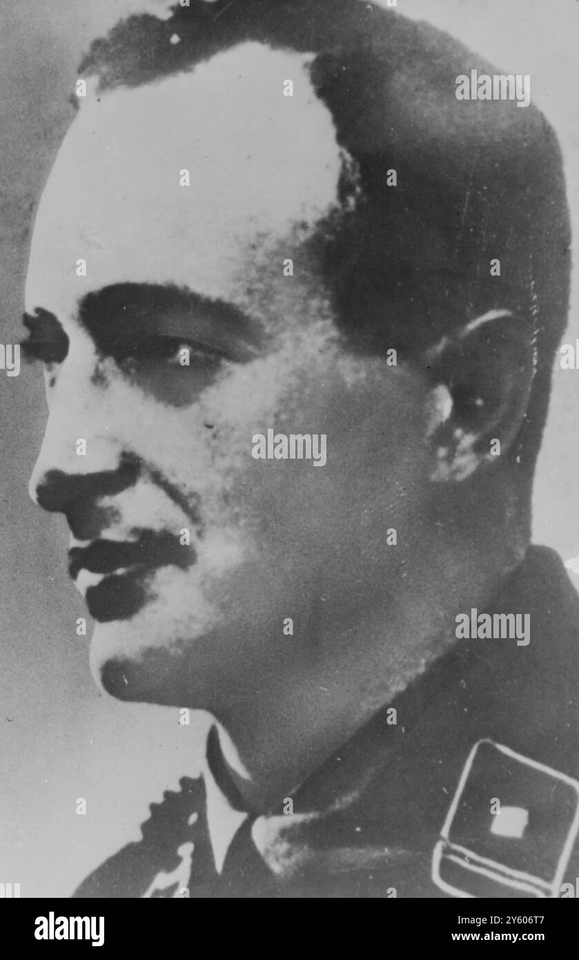 NAZI ADOLF EICHMANN PROFIL / 18 FÉVRIER 1961 Banque D'Images