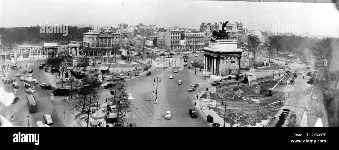 RECONSTRUCTION DU COIN DE HYDE PARK À LONDRES LE 2 FÉVRIER 1961 Banque D'Images