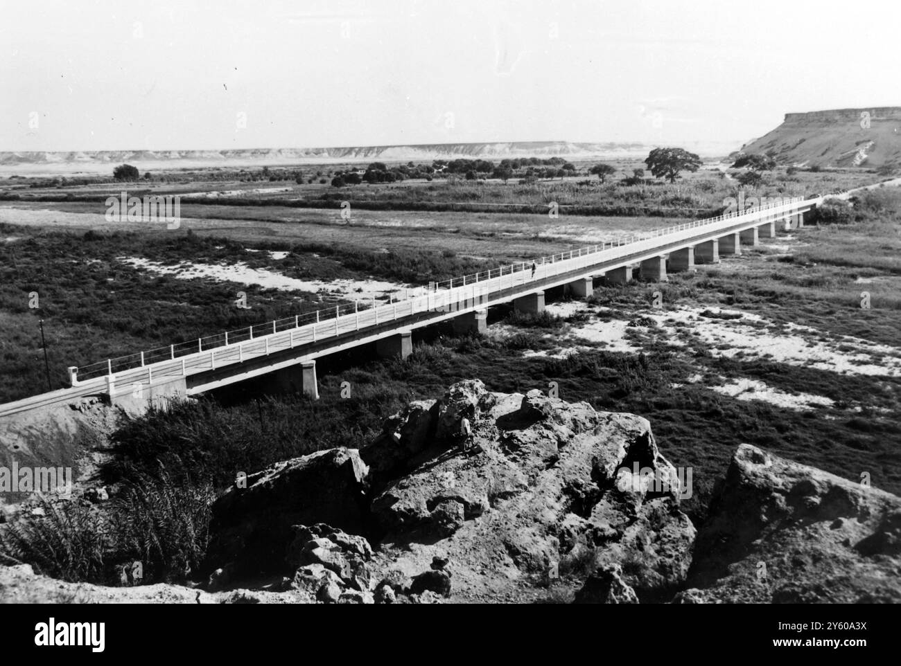 LIEUX DE CACHETTE DE BATEAU PIRATE POUR BATEAU PIRATE SANTA MARIA, ANGOLA 26 JANVIER 1961 Banque D'Images