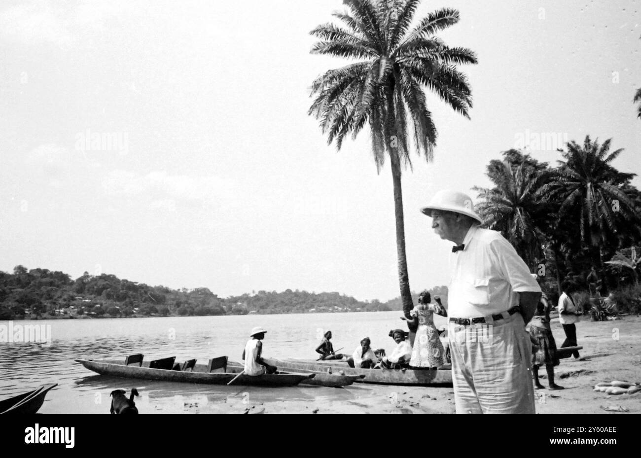 PORTRAIT DU DR ALBERT SCHWEITZER / 24 JANVIER 1961 Banque D'Images