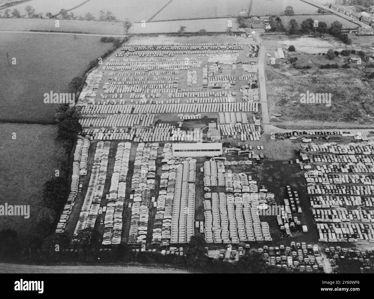 USINES EN BOHÊME DU SUD SAC REMPLI DE MOUSSE 15 OCTOBRE 1960 Banque D'Images