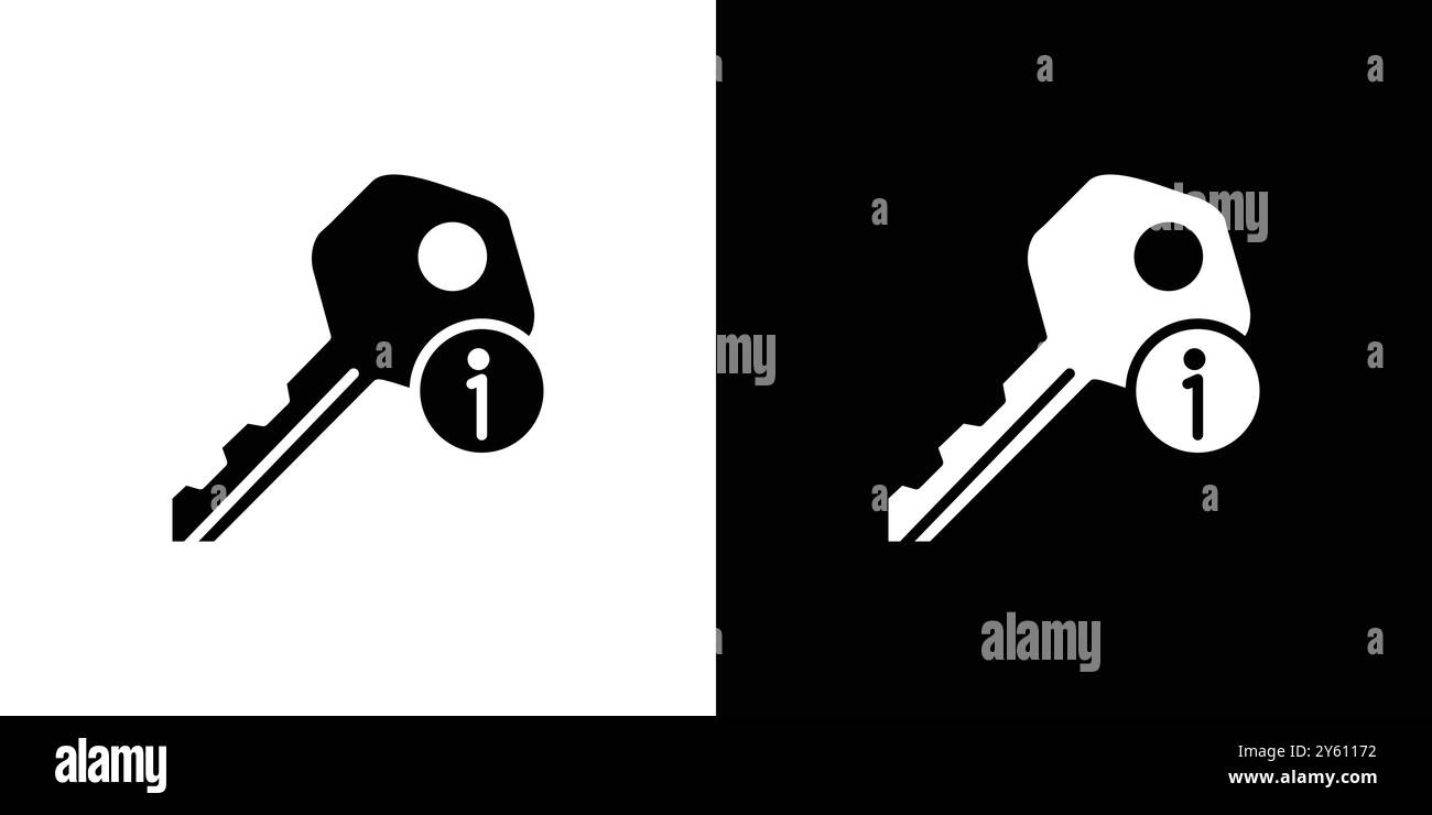 collection de logo vectoriel d'icône d'informations clés ou groupe de pack groupé Illustration de Vecteur