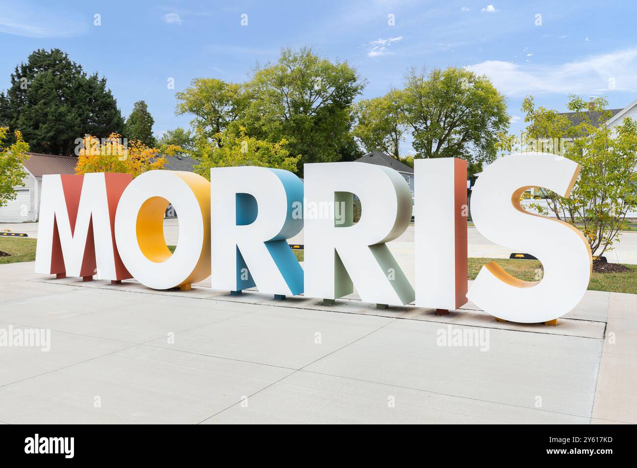 Morris, il est une ville de la banlieue sud-ouest de Chicago dans le comté de Grundy avec une population de plus de 14 000 personnes. Banque D'Images