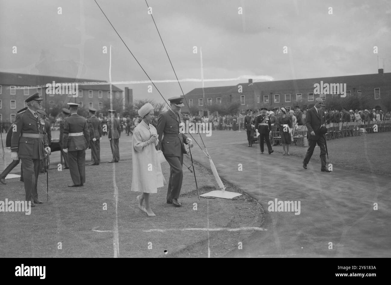 PRINCESS MARGARET ROSE RAF STATION THRONEY ISLAND SUSSEX 6 JUILLET 1960 Banque D'Images