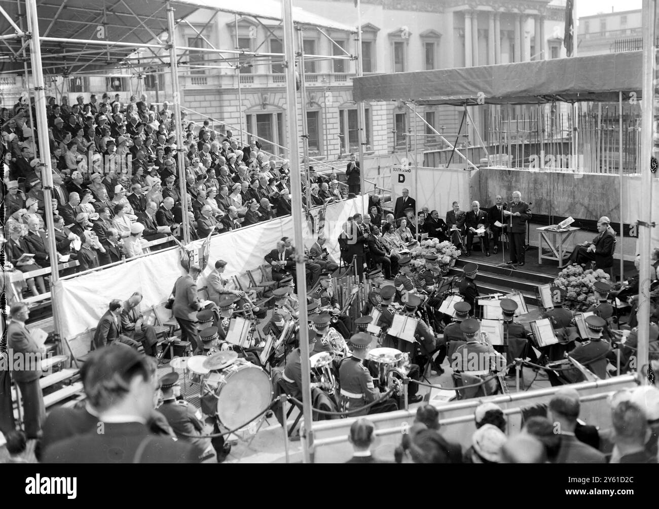NOUVELLE-ZÉLANDE HS PIERRE DE FONDATION POSÉE LONDRES 16 MAI 1960 Banque D'Images