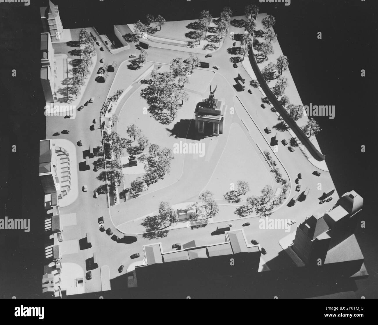 HYDE PARK PARK CORNER MARBLE ARC UNDERPASS LONDRES 18 MARS 1960 Banque D'Images