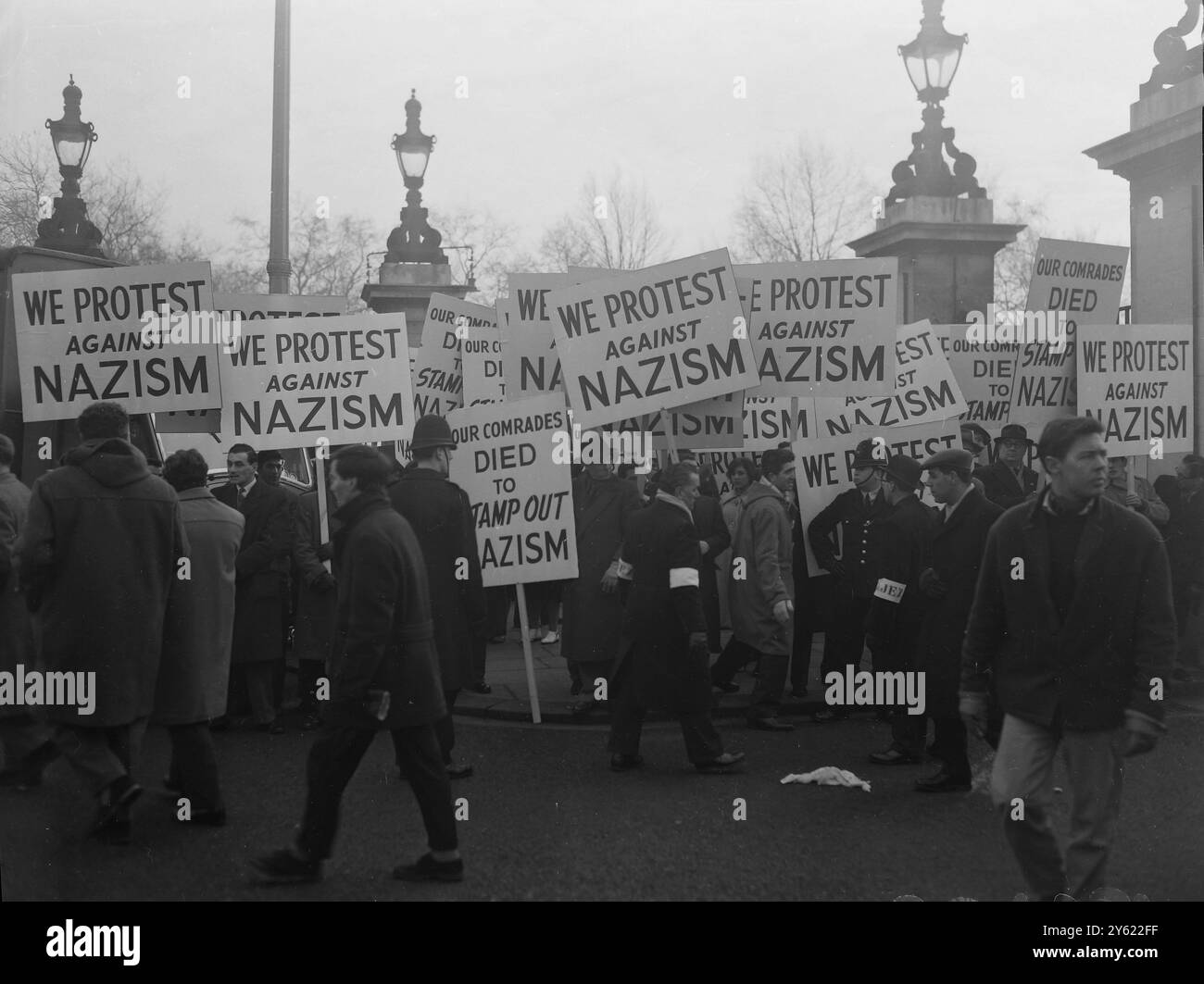 MANIFESTATION JUIVE LE 17 MARS 1960 Banque D'Images