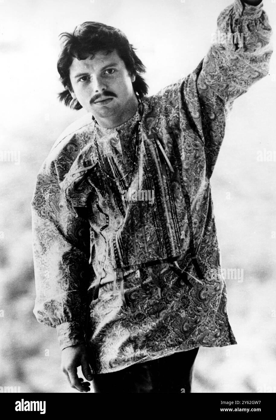 Le chanteur pop américain Scott McKenzie , dont la chanson ' San Francisco ' a été adoptée par les hippies londoniens comme chanson thème . 8 août 1967 Banque D'Images