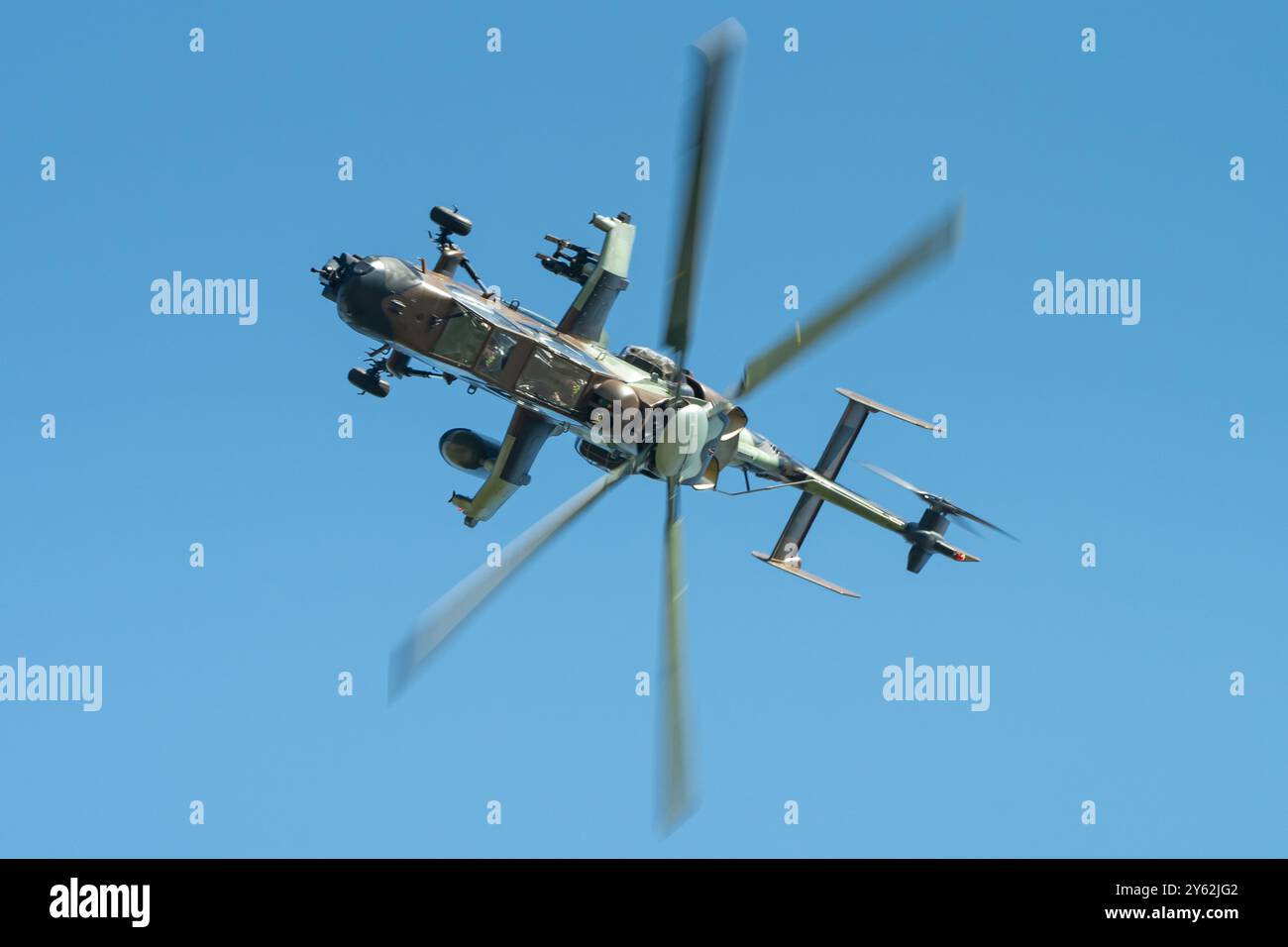 L'hélicoptère d'attaque Eurocopter Tiger de l'armée française. Banque D'Images