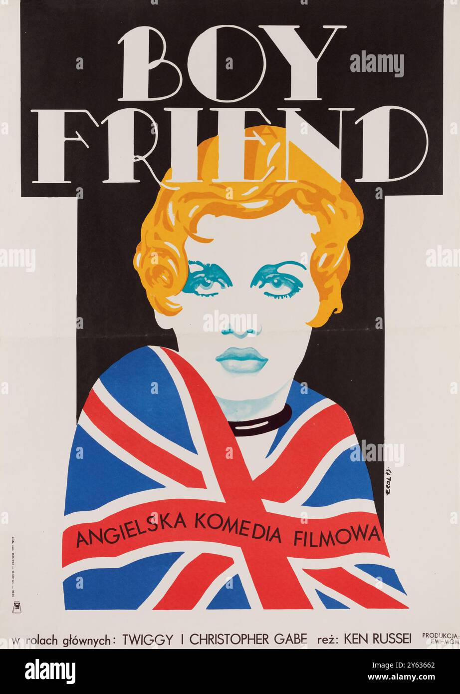 Affiche de film 'The Boy Friend' de Ken Russell. Musée : COLLECTION PRIVÉE. Auteur : Jakub Erol. Banque D'Images