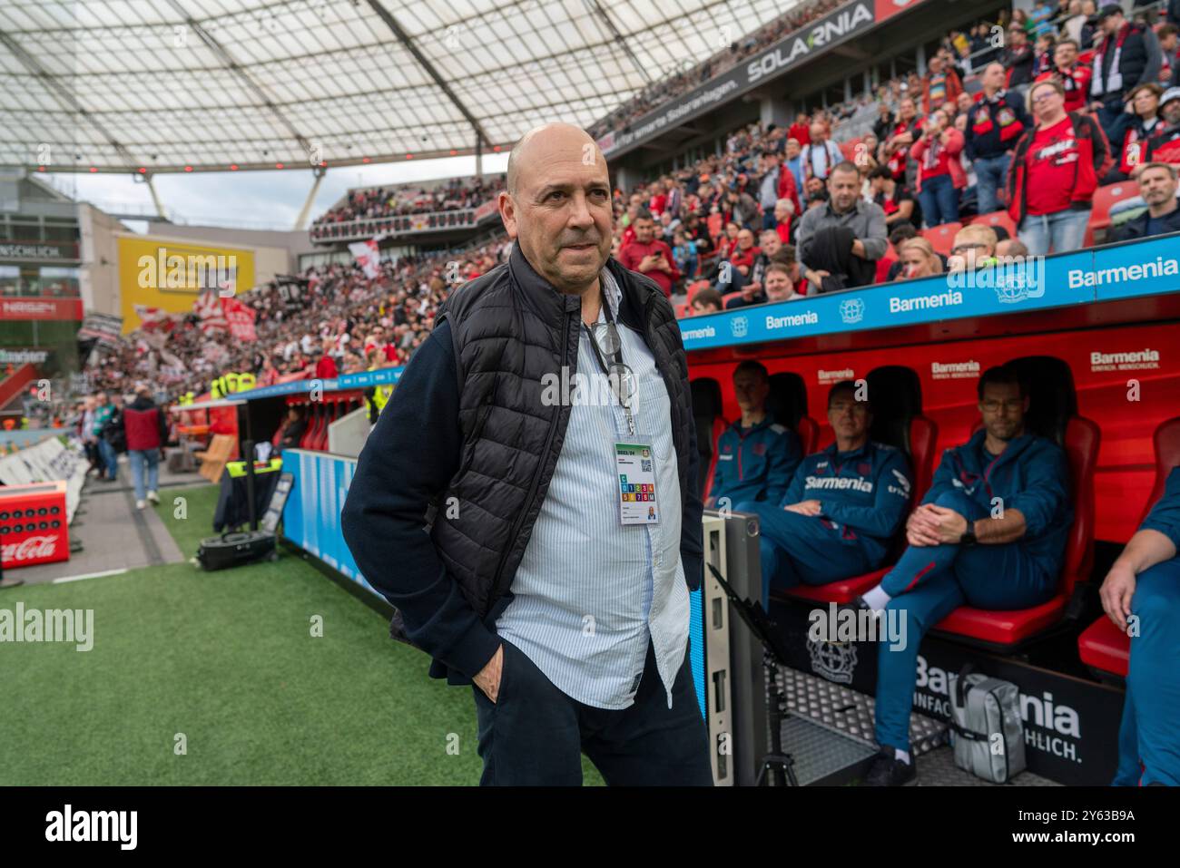 Leverkusen (Allemagne), 27/04/2024. Journée Bundesliga 31. BayArena Stadium. Match entre Bayer Leverkusen et Stuttgart. Ambiance. Sur la photo, Fernando Carro. Photo : Matías Nieto. ARCHDC. Crédit : album / Archivo ABC / Matías Nieto Koenig Banque D'Images