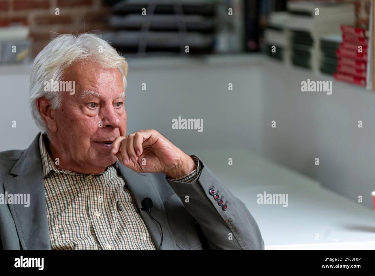 Madrid, 27/06/2024. Entretien avec Felipe González Márquez, au siège de sa Fondation. Photographie : Matias Nieto. ARCHDC. Crédit : album / Archivo ABC / Matías Nieto Koenig Banque D'Images