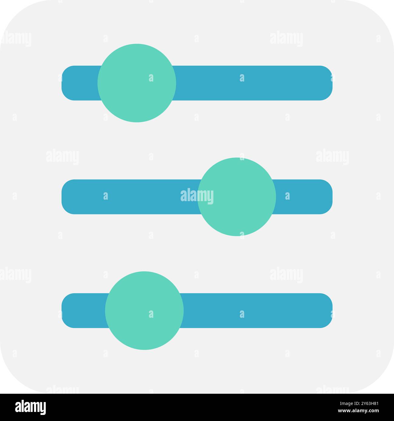 Icône d'égaliseur audio simple. Icône d'égaliseur audio minimaliste. Illustration de Vecteur