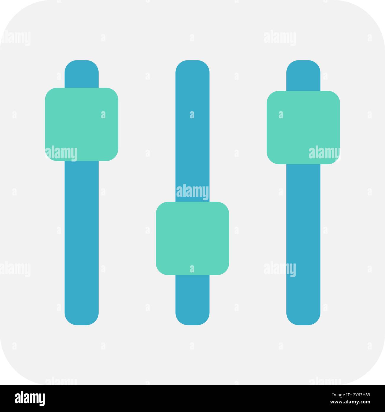 Icône d'égaliseur audio simple. Icône d'égaliseur audio minimaliste. Illustration de Vecteur